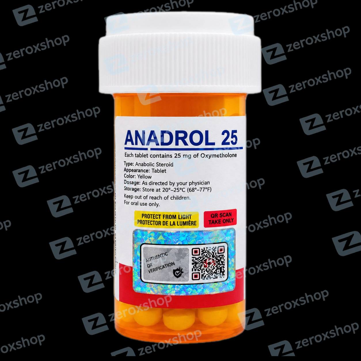 ANADROL 100tab (банка) 25mg/tab CANADA PEPTIDES